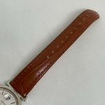 Geoffrey Beene Diamond women watch date 33mm round silver tone brown running Photo 4