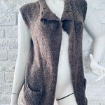 BCBG Maxazria Duster Vest Sleeveless  Cardigan size S brown good condition Photo 8