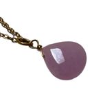 Lavender Kunzite gold plated pendant Purple Photo 3