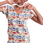 FRNCH  Tribal Print Shift Dress M/L Photo 0