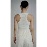 Madewell  Crochet Tank Top Knit Crewneck Sweater Boho Ivory Racerback NO992 XXS Photo 1
