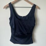 Elie Tahari  Navy Silk Structured Short Tank XS Photo 0