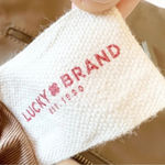 Lucky Brand  Foldover Crossbody Bag Whipstitch Leather Olive‎ Green Boho Festival Photo 3