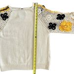 Stella Pardo Paris Lisa Sweater Hand Made Open Flower Crochet Size XS/Small $405 Photo 10