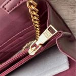 Badgley Mischka NWT convertible Crossbody Purse Bag w/Diamond Quilting; Plum Photo 5