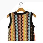 Missoni for Target Dress Women Small Brown Sleeveless Chevron Knit Mini Preppy Photo 4