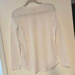 Splendid NWT V-Neck Long Sleeve Maternity T-Shirt In White Size XS Photo 3