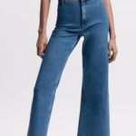 ZARA Marine Straight Blue Jeans Photo 0