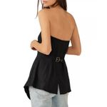 Free People  Between Us Tube Top in Black Medium Womens New strapless Tank Photo 12