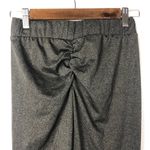 Boutique Gray Cinched Back Cross Front Athletic Leggings XS Photo 3