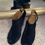 Arturo Chiang Black Open Toe Booties Photo 1