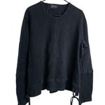 Andrea Ya'aqov Sweatshirt Black Small Womens Pullover Oversized Goth Ties Italy Photo 0