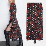 ZARA  Flamenco Polka Dot Midi Skirt Photo 1