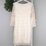Leslie Fay LF Ivory Lace Dress Cocktail Party Tie Sleeve Elegant Size 6 Photo 1