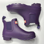 Hunter Original Waterproof Chelsea Rain Boots in Dark Iris Photo 7