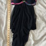 NWT Black Aztec Bikini Top Woman’s Sz M Sheer Mesh Cover Up Bra Tribal Bohemian Size M Photo 6