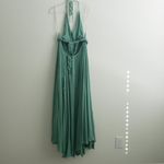 Free People  Lille Maxi Slit Green Maxi Dressed Photo 7