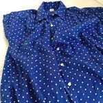 Old Navy Polka Dot Relaxed Cap-Sleeve Shirt... Photo 3