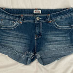 Mudd Vintage Y2K Denim Micro Low Rise Shorts Size 11 Juniors Photo 0