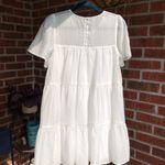 Lulus Tier We Go White Tiered Short Sleeve White Mini XS Photo 9