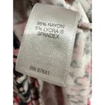 J. Jill Cherry Blossom 3/4 Sleeve VNeck Long Sleeve Whimsical Casual Size XL Pink Photo 4