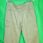 Tory Burch NWOT  Womens Olive Green Straight Leg Cargo Pants 28‎ Photo 3
