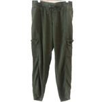 Old Navy Ankle Length Soft Cargo Pants Army Green XS Photo 2