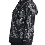 DKNY Sport | Small | Women's Sumatra Tiger and Flower Print Half-Zip Hoodie Photo 0