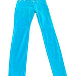 Rock & Republic Denim Jeans Size 6M Teal with gold Accents Photo 0