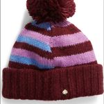 Kate Spade Heritage Pompom Wine Beanie Photo 0
