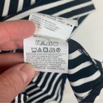 Old Navy  size medium new black white striped dress skater cross straps Photo 4