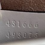 Gucci Sylvie Mini Leather Shoulder Bag, White w/ Red & Blue Sherry Line-Preowned Photo 9