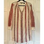 Scotch & Soda  white embroidered red with sequin tassel dress Photo 6