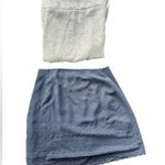 Loft Gray and Navy Skirt Set Photo 0