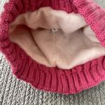 Tru Fit Pink Fleece Lined Knit Winter Hat with Pom Photo 2