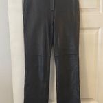 INC  International Concepts Brown  Leather Pants size 4 inseam 30” waist 28” Photo 0