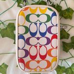 Coach  Eva Phone Crossbody In Rainbow Signature Canvas ck189 Photo 2