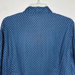 Cinch  Women's Button-Down Western Shirt Blue Pink Dotted Size XXL Flip Cuff Photo 6