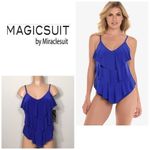 MAGICSUIT tiered tankini. NWT size 8 Blue Photo 1