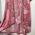 Torrid Kimono Hi Low Duster Pink Floral Print Sz M/L Photo 10