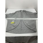 Gap Womans Long Sleeve Open Front Cardigan Sweater Medium Gray Scoop Front Photo 5