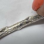 VINTAGE BEAUTIFUL GARLAND CUFF BRACELET WITH GOLD AND SOLID STERLING SILVER FLOW Photo 6