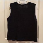 Hampshire Studio Women’s Size XL Vintage Christmas Trees Black Sweater Vest Photo 10