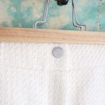 Guess NEW  Cream + Silver Tweed Shorts SZ L Photo 6