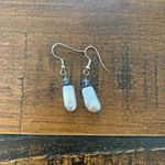 Artisan Handmade Cultured Freshwater Pearl Blue Silver Drop Earrings Hawaii Photo 1