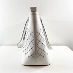 Michael Kors  Violet Leather Large Carryall Tote Bag Purse Optic White Photo 3