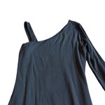 Good American One Sleeve Stretchy Jersey Knit Dress Black Size 3 Large Women's Photo 10