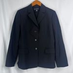 Petite Sophisticate Stretch 96% Wool Black Basic Blazer Single Breasted Sz 8/MD Photo 10
