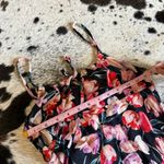 ROUGE PARIS Tulip Daria Midi‎ Dress Size 36 Black Photo 5