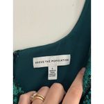 Dress the Population  Sloane Green Sequin Midi Dress Size Large Photo 4